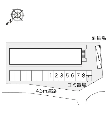 大東市三箇１丁目 月極駐車場